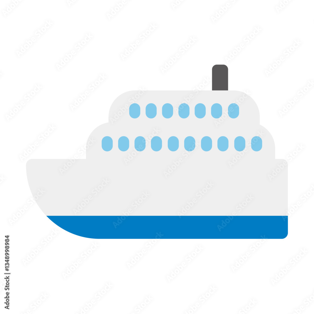 船のイラスト:クルーズ船のベクター素材 - Ship Illustration: Cruise Ship Vector Material 船のイラスト:クルーズ船のベクター素材 - Ship Illustration: Cruise Ship Vector Material