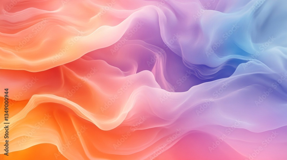 Obraz premium Colorful Draped Fabric Texture Background