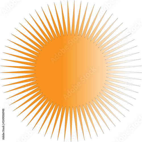 abstract sun vector illustration design