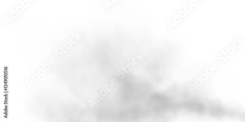 A soft, airy fog spreads across the scene, creating a subtle, ethereal atmosphere. Light gray mist with delicate diffusion blends seamlessly into the background, evoking a sense of calm and mystery.