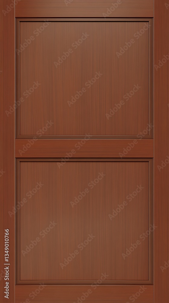 Solid wood door, two panels, interior, home, design Solid wood door, two panels, interior, home, design
