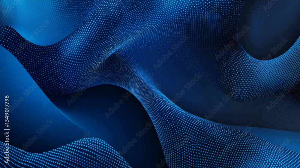 Abstract Blue Wave Pattern Background with Dotted Light Gradient Texture Futuristic Design and Modern Digital Art Abstract Blue Wave Pattern Background with Dotted Light Gradient Texture Futuristic Design and Modern Digital Art