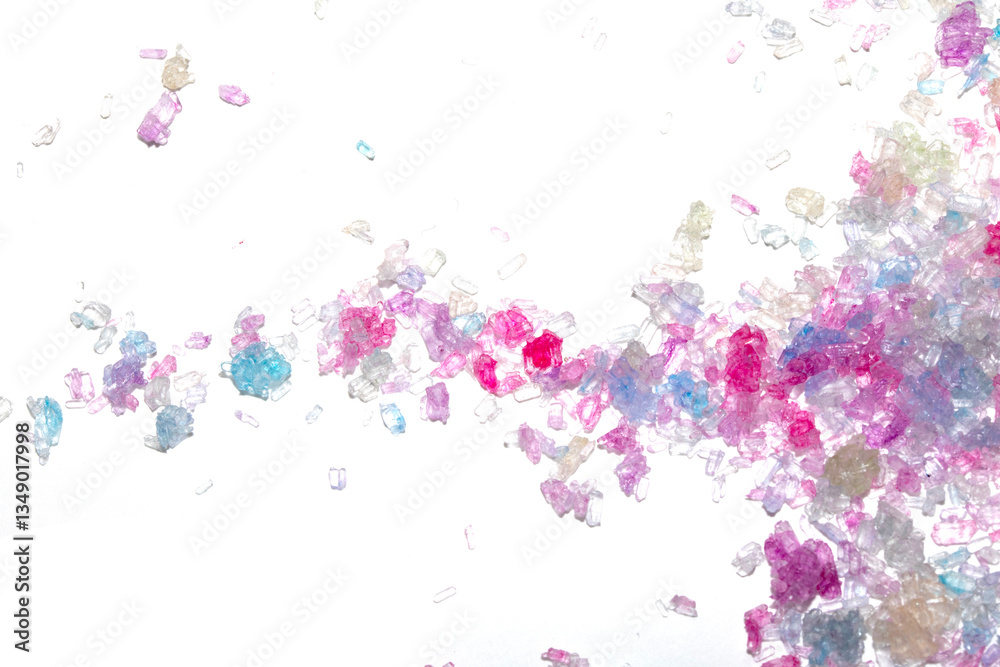 Sugar Sat Crystal Vibrant Shard Close Up Granulated Molecule Confectionery Background Sugar Sat Crystal Vibrant Shard Close Up Granulated Molecule Confectionery Background