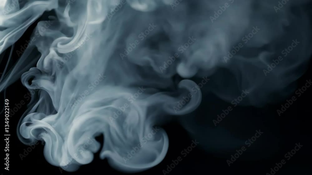 Light smoke flows on a black background, creating an atmosphere of mystery and enigma, its smooth lines and shapes turn into unpredictable patterns, a sense of peace Light smoke flows on a black background, creating an atmosphere of mystery and enigma, its smooth lines and shapes turn into unpredictable patterns, a sense of peace