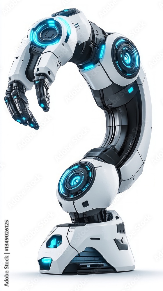Futuristic Robotic Arm with Smart Sensor Technology and Feedback Loop Futuristic Robotic Arm with Smart Sensor Technology and Feedback Loop