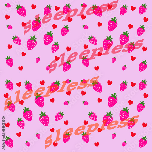 seamless background with hearts