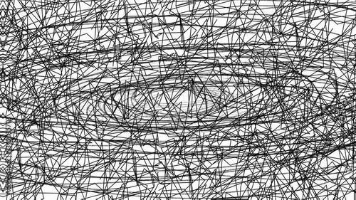 Abstract black and white background with flowing lines, suitable for video motion graphics.