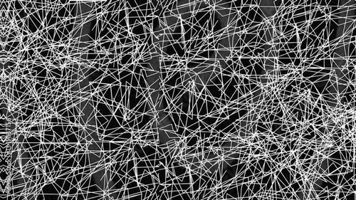 Abstract black and white background with flowing lines, suitable for video motion graphics.