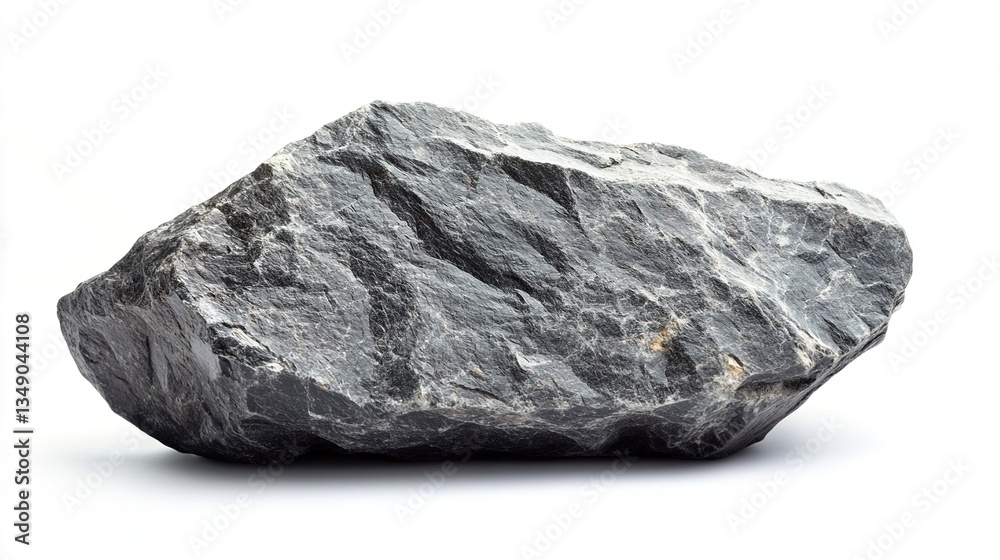 Grey stone rock isolated on white background. Grey stone rock isolated on white background.