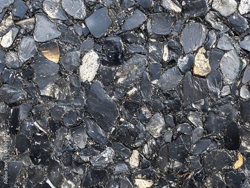 Wallpaper Mural Dark Grey and Black Stone Texture Seamless Pattern Background Torontodigital.ca