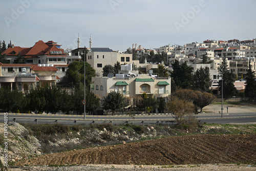 City in Oman (Middle East), view, architecture, urban development, city skyline, building, cityscape, urban view, aerial view, house, panorama, street, travel, Eastern city, summer, Iran, Oriental cit