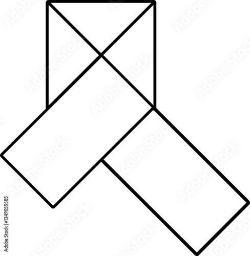 An illustration of a note 쪽지 일러스트