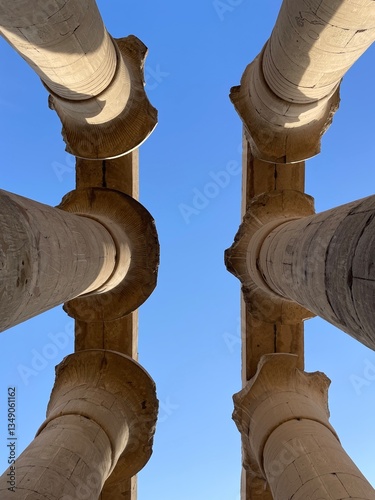 Columnas del templo de Lúxor en egipto