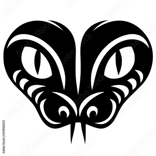 Snake eye silhouette