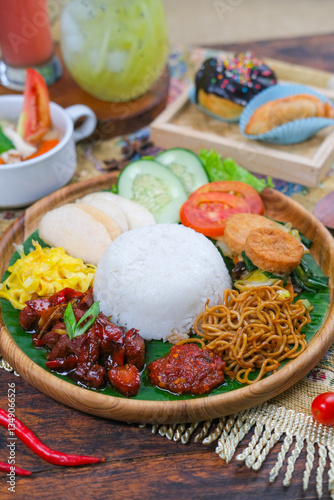 various types of traditional Ramadan and Eid mubarak dishes