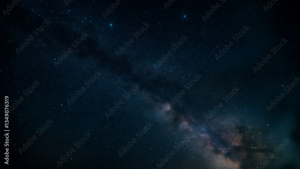 Stunning view of the Milky Way galaxy stretching across the night sky Stunning view of the Milky Way galaxy stretching across the night sky