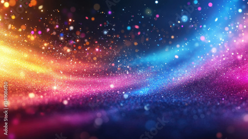 Abstract Colorful Galaxy Background