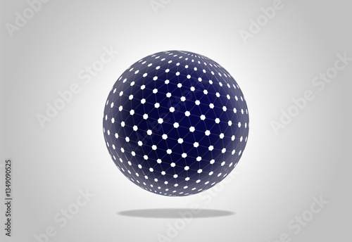 Futuristic infographics. Informational aesthetic design. Big Data Visualization. Circular Particles Dots Vortex. Futuristic Complex Visual Data Background. 3D Virtual Space. Cyberspace Illustration.