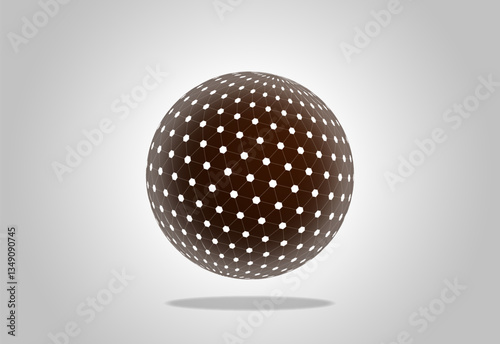 Futuristic infographics. Informational aesthetic design. Big Data Visualization. Circular Particles Dots Vortex. Futuristic Complex Visual Data Background. 3D Virtual Space. Cyberspace Illustration.