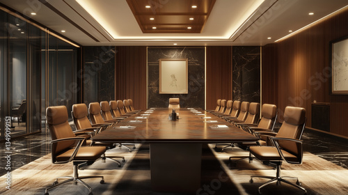 Modern business interior conference room for meetings