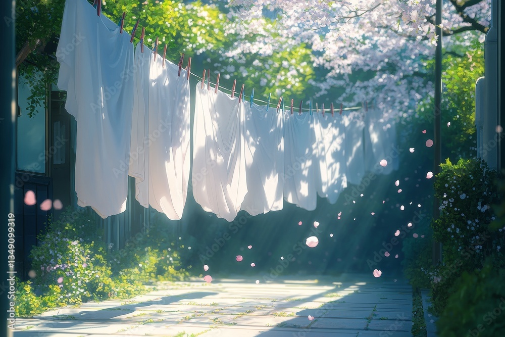 Breezy Laundry Day, Spring cleaning