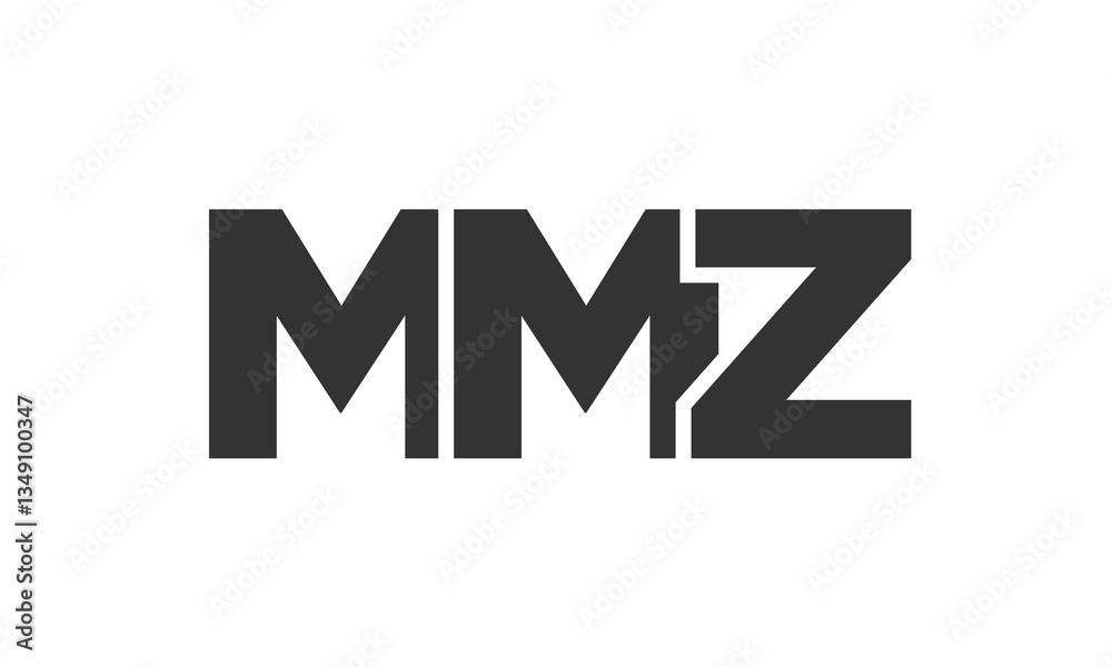 MMZ logo design template with strong and modern bold text. Initial based vector logotype featuring simple and minimal typography. Trendy company identity. MMZ logo design template with strong and modern bold text. Initial based vector logotype featuring simple and minimal typography. Trendy company identity.