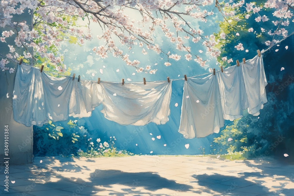 Breezy Laundry Day, Spring cleaning