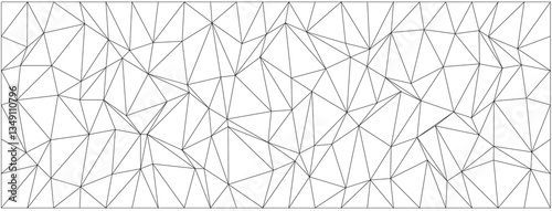 Abstract geometric chaos concept with polygonal lines and patterns for modern design.