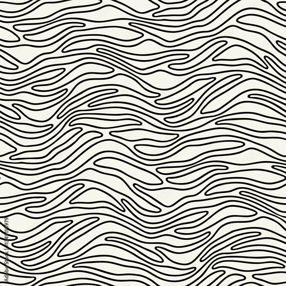 Vector seamless pattern. Abstract grunge texture with monochrome fluid stains. Creative background with linear outline blots. Decorative hand made design. Vector seamless pattern. Abstract grunge texture with monochrome fluid stains. Creative background with linear outline blots. Decorative hand made design.