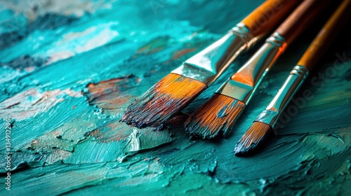 Expressive Paintbrush Art: Unleashing Creativity through Paint and Craft for Exhibition - Worthy Backgrounds