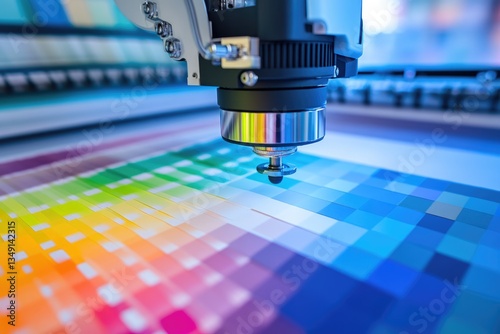 Precise Color Calibration: A High-Tech Spectrophotometer in Action photo
