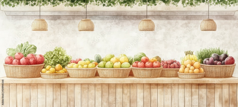 Minimalist Market Stand, Farmers markets