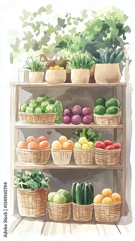 Minimalist Market Stand, Farmers markets