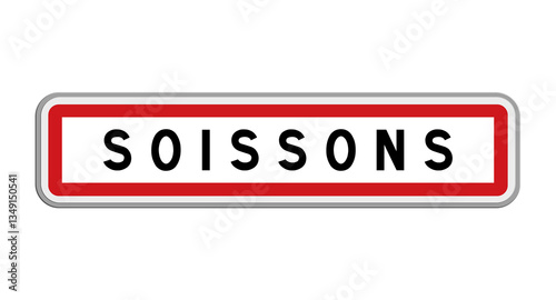 Panneau de Soissons, Aisne, Hauts-de-France