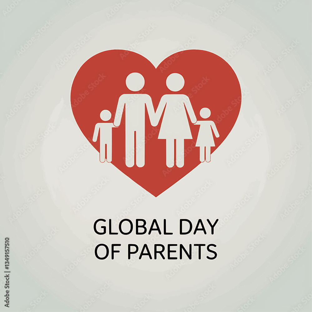 Global day of parents vector illustration for happy family love and support celebration graphic design concept Global day of parents vector illustration for happy family love and support celebration graphic design concept