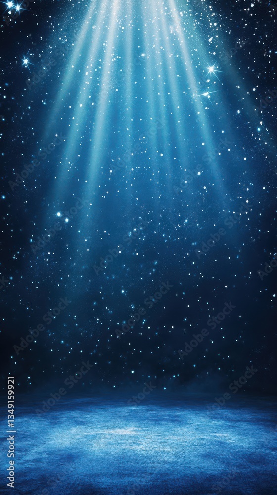 custom made wallpaper toronto digitalShining Stars and Light Rays on a Dark Stage