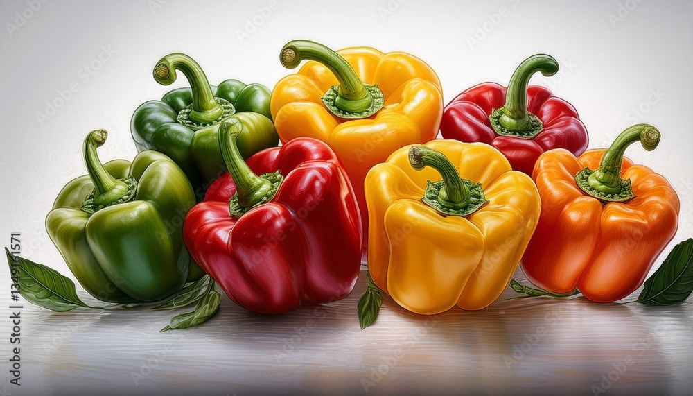 red and yellow peppers red and yellow peppers