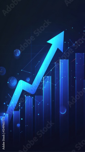 Business Growth Concept with Upward Arrow.