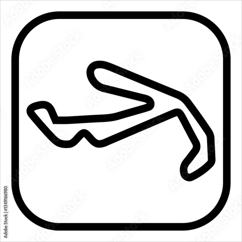 misano line icon vector illustration isolated on white background