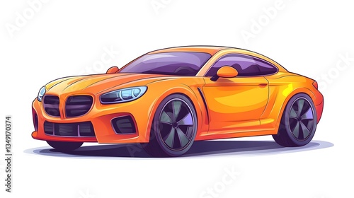 Detailed Coupe Car Icon Vector Illustration for Graphic Design Projects