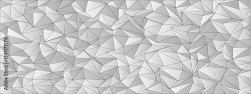 Monochrome geometric abstract pattern with triangular shapes for modern design and background concepts.