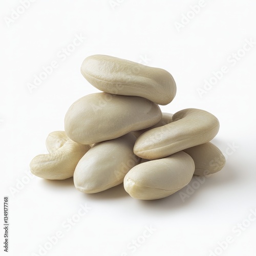 Generic Small Pile Perspective Curved Background. Cashew