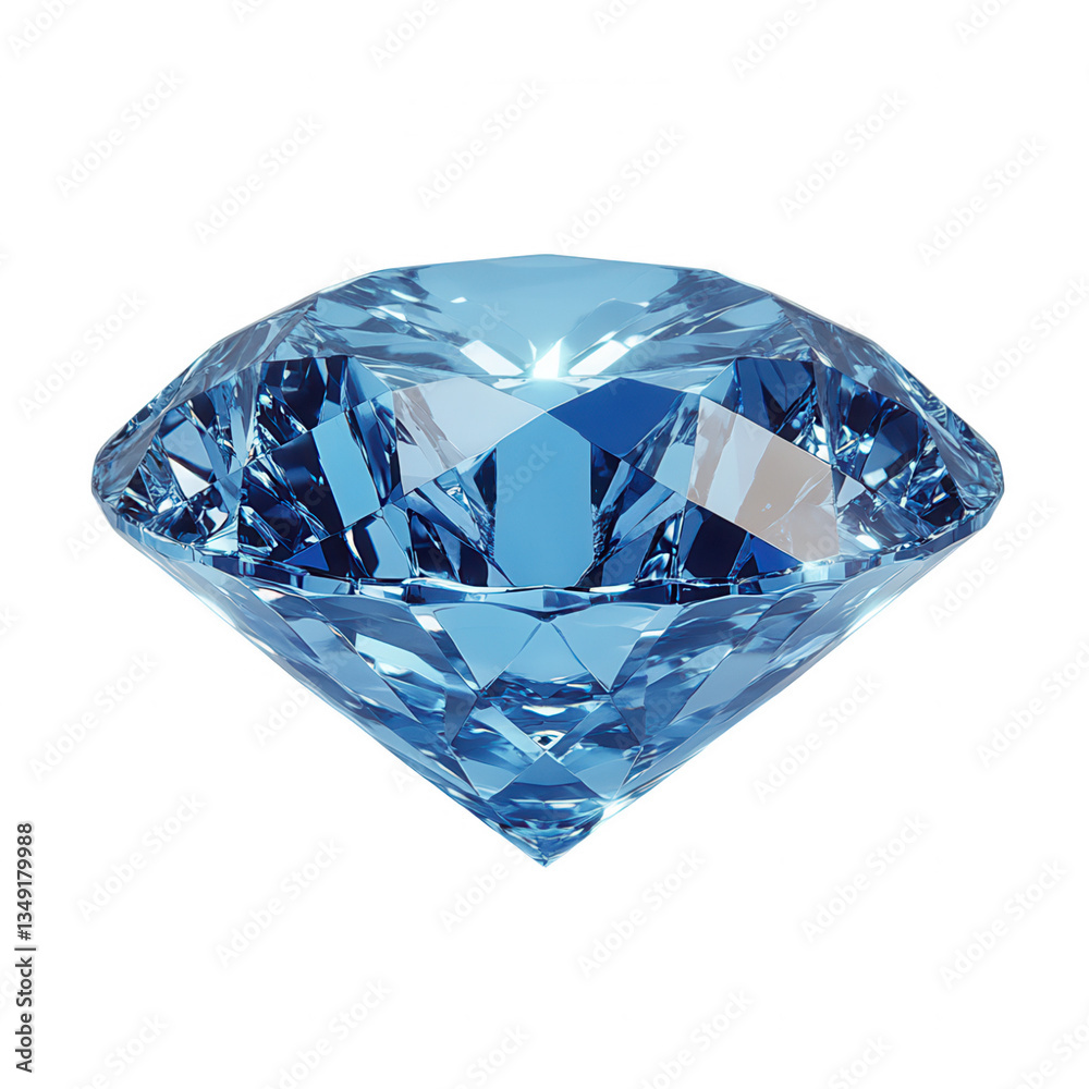 A Bold Blue Diamond with a Radiant Sparkle Isolated on Transparent Background, Ideal for Jewelry and Luxury Accessories A Bold Blue Diamond with a Radiant Sparkle Isolated on Transparent Background, Ideal for Jewelry and Luxury Accessories