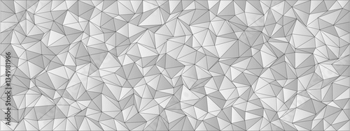 Abstract geometric pattern with chaotic triangles for contemporary design and art projects.