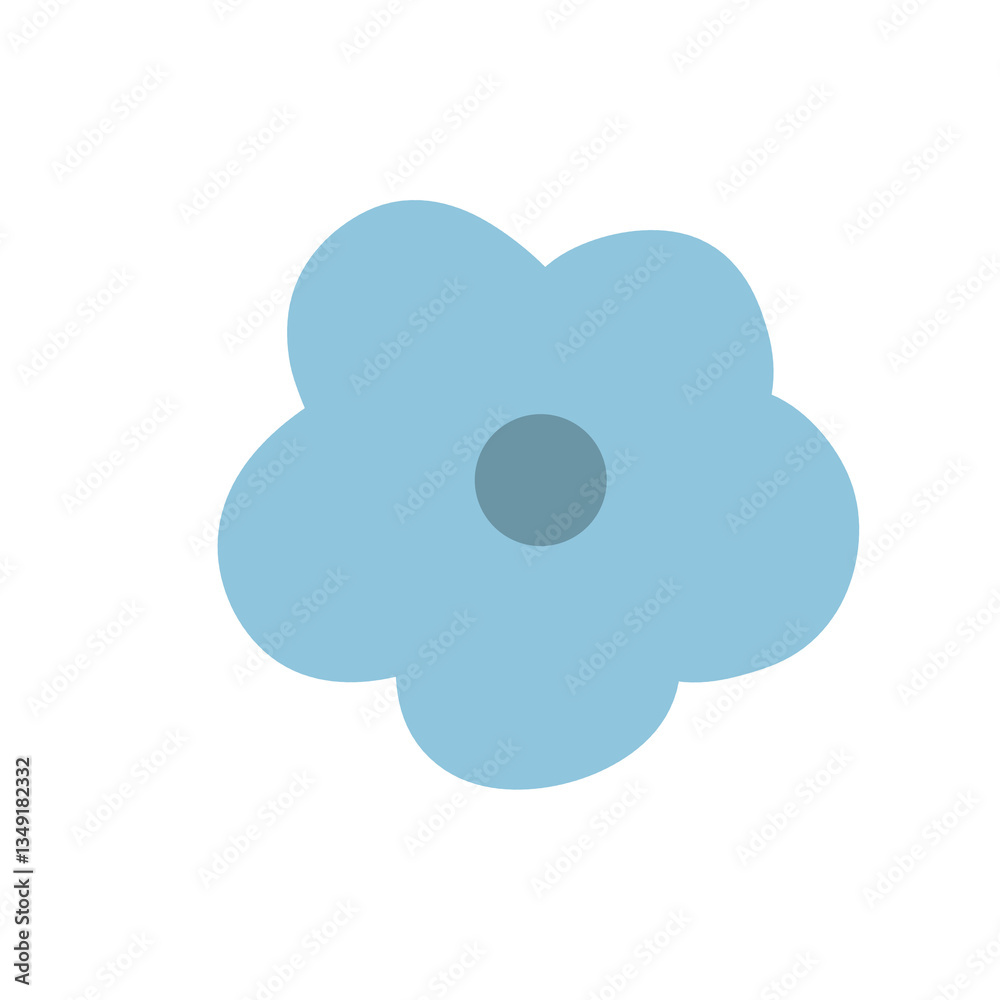 Blue flower illustration Blue flower illustration