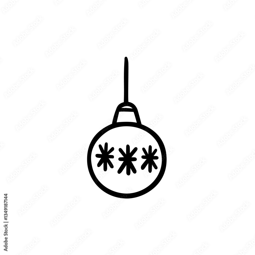 Obraz premium シンプルなオーナメントのイラスト素材