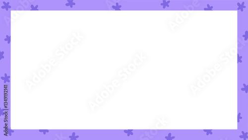 Colorful Photo Frame with Flower Pattern