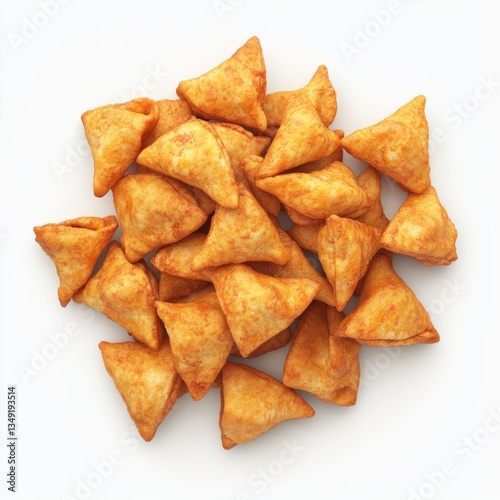 Generic Pile Freshly View Snack Samosas Overlapping