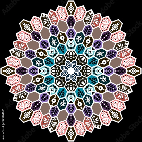 Seamless pattern with pastel colours 