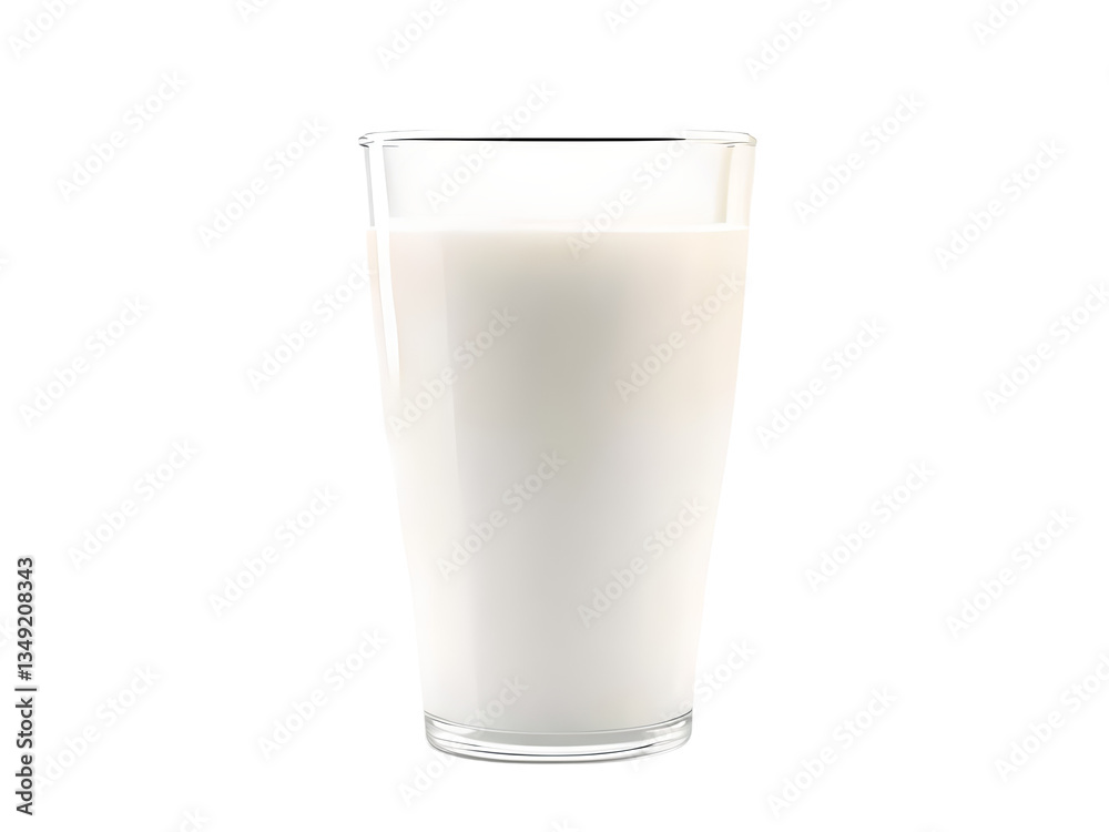 Milk in the glass isolated on transparent background Milk in the glass isolated on transparent background